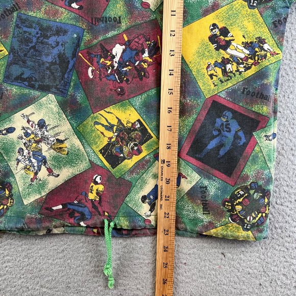 Vintage 1980s Youth Boy BYO Byo Boy American football all over print shirt Mediu - Picture 7 of 9